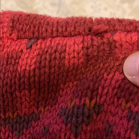 LL bean Vintage Turtleneck patterned sweater Large - Picture 8 of 10